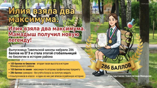 Илия взяла два максимума. Мамадыш получил новую легенду!